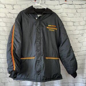 Ski-Doo Bombardier Sportswear Snowmobile Jacket Mens XL Black Orange